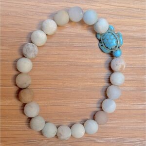 Sea Turtle Beaded Turquoise Natutal Stone Bracelet
